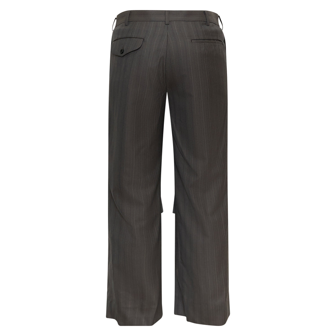 COMME des GARCONS HOMME PLUS Wool Stripe Zip Pants – Available at Club 21, Official Retailer in Singapore, Malaysia & Thailand with Global Shipping Online