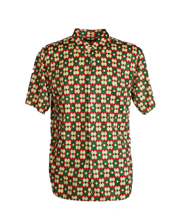 Multi-colour Mesh Printed Shirt