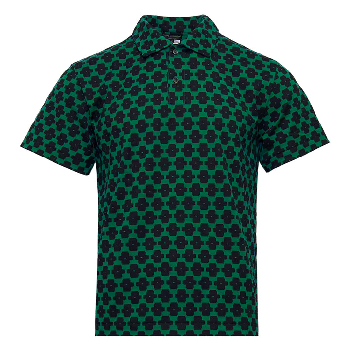COMME des GARCONS HOMME PLUS Bold Printed Pattern Cotton Jersey Polo – Available at Club 21, Official Retailer in Singapore, Malaysia & Thailand with Global Shipping Online