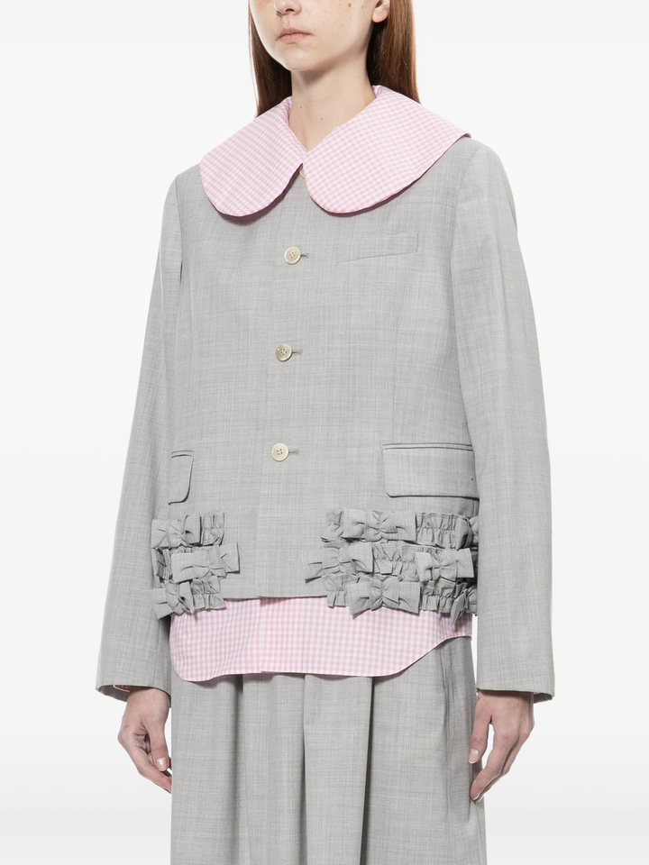 Wool Tropical Colour Stripe Jacket