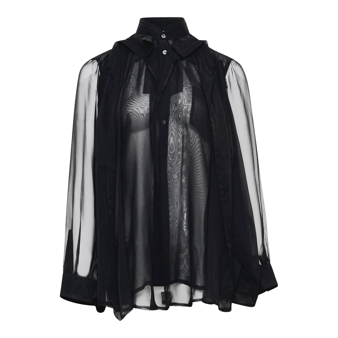 COMME des GARCONS Polyester Georgette Blouse – Available at Club 21, Official Retailer in Singapore, Malaysia & Thailand with Global Shipping Online