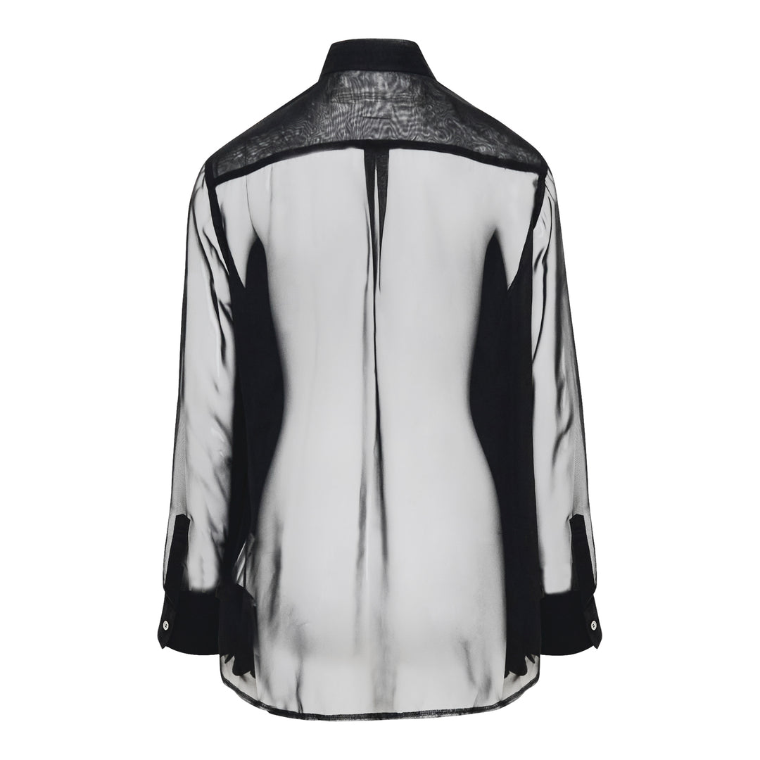 COMME des GARCONS Polyester Georgette Blouse – Available at Club 21, Official Retailer in Singapore, Malaysia & Thailand with Global Shipping Online