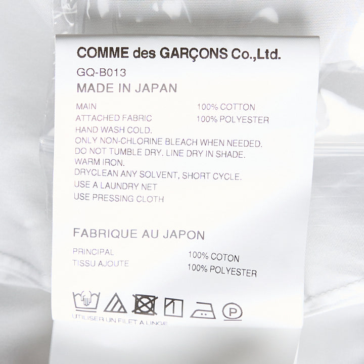 COMME des GARCONS Cotton Broad x Polyester Blouse – Available at Club 21, Official Retailer in Singapore, Malaysia & Thailand with Global Shipping Online