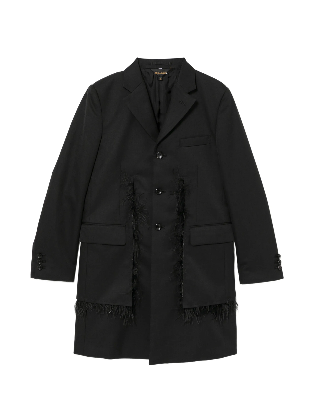 Polyester Wool Gabardine Coat