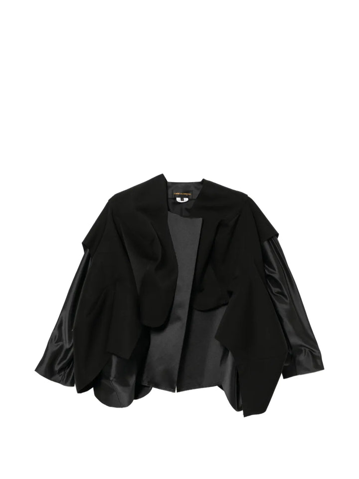 Polyester Satin x Wool Doeskin Jacket