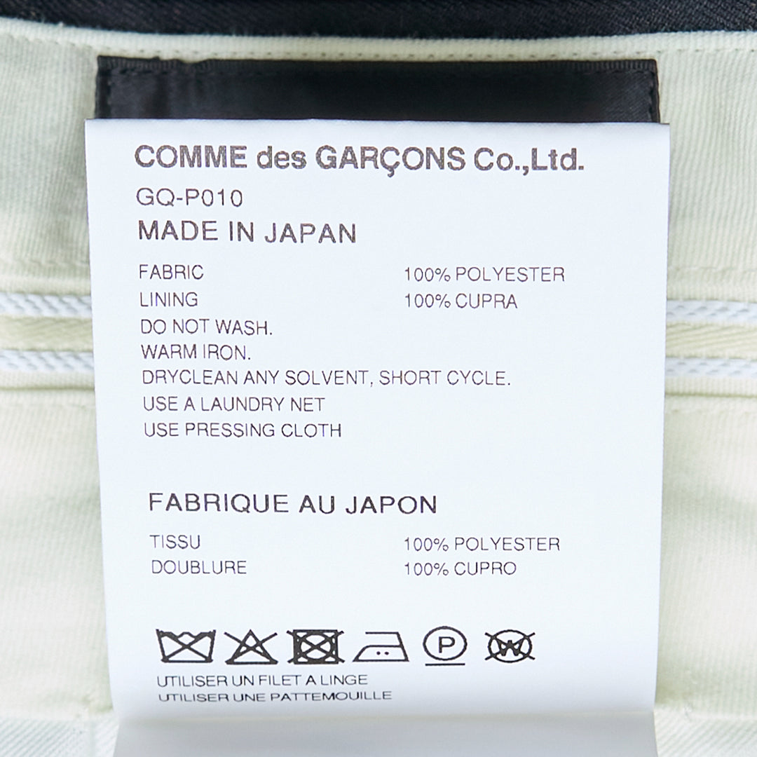 COMME des GARCONS Polyester Twill Pants – Available at Club 21, Official Retailer in Singapore, Malaysia & Thailand with Global Shipping Online