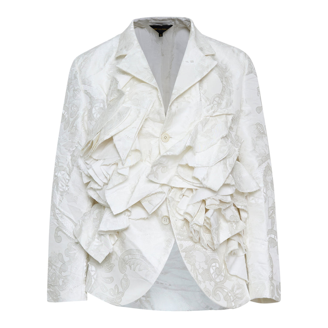 COMME des GARCONS Polyester Grosgrain Lace Pattern Jacket – Available at Club 21, Official Retailer in Singapore, Malaysia & Thailand with Global Shipping Online
