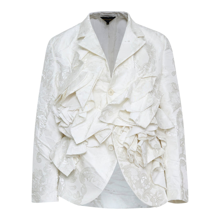 COMME des GARCONS Polyester Grosgrain Lace Pattern Jacket – Available at Club 21, Official Retailer in Singapore, Malaysia & Thailand with Global Shipping Online