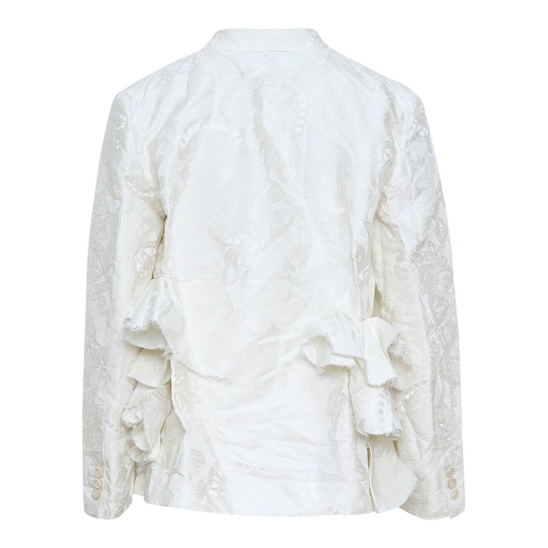 COMME des GARCONS Polyester Grosgrain Lace Pattern Jacket – Available at Club 21, Official Retailer in Singapore, Malaysia & Thailand with Global Shipping Online