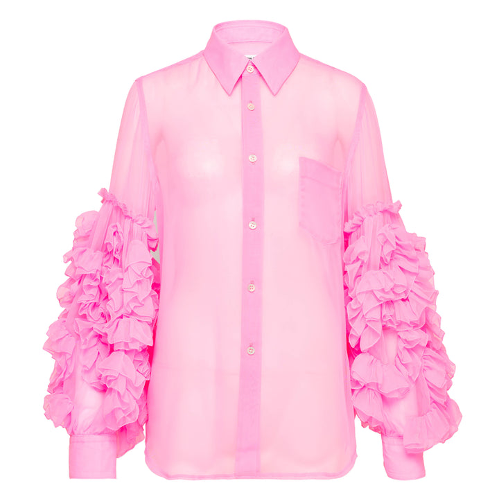 COMME des GARCONS Polyester Georgette Blouse – Available at Club 21, Official Retailer in Singapore, Malaysia & Thailand with Global Shipping Online