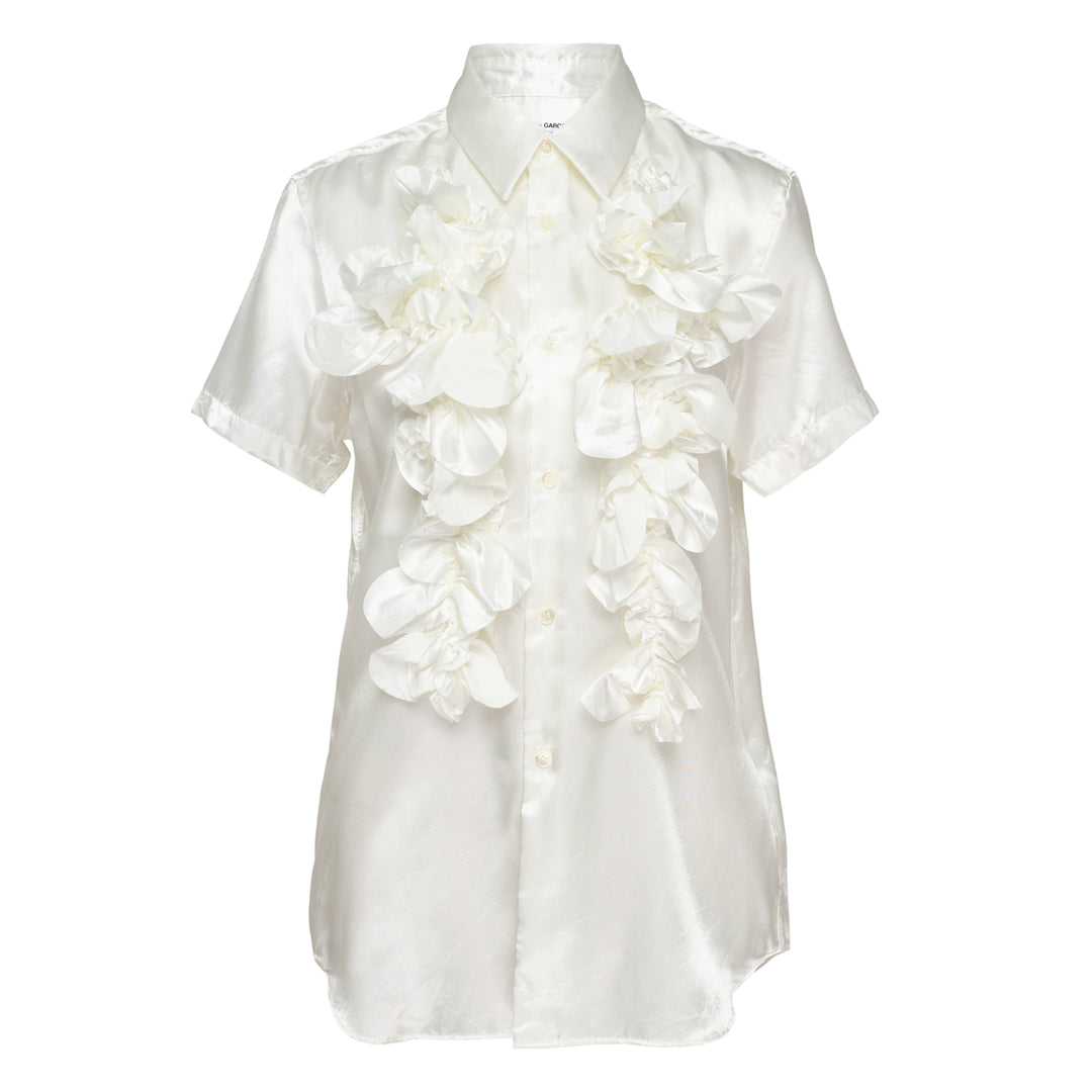 Polyester Satin Garment Washed Shirt