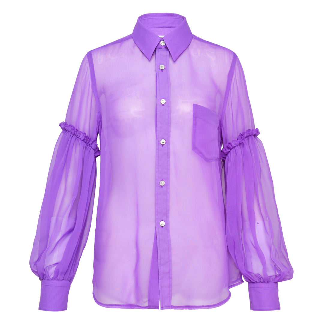 COMME des GARCONS Polyester Georgette Blouse – Available at Club 21, Official Retailer in Singapore, Malaysia & Thailand with Global Shipping Online