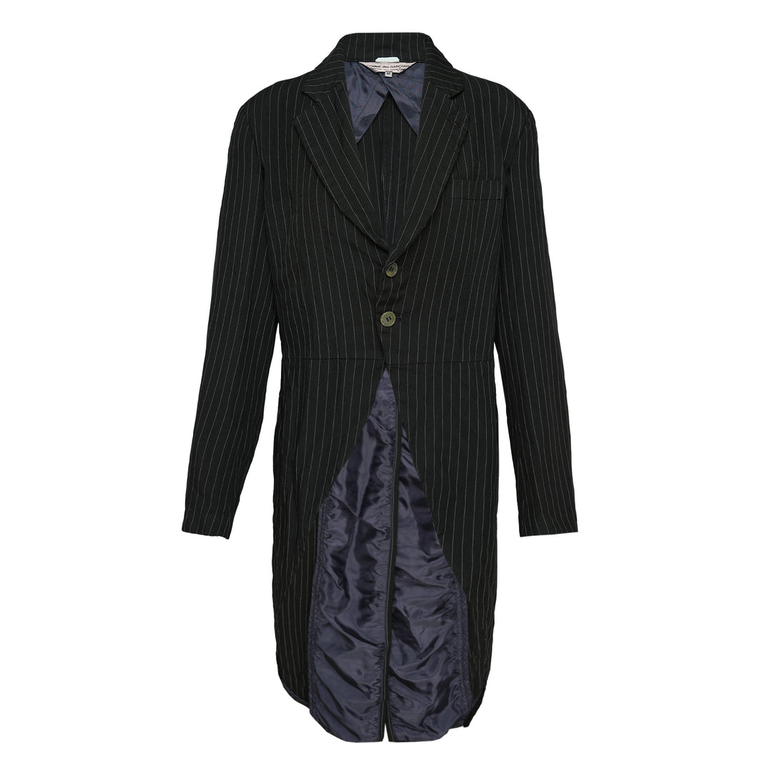COMME des GARCONS COMME des GARCONS Polyester Chalk Stripe Coat – Available at Club 21, Official Retailer in Singapore, Malaysia & Thailand with Global Shipping Online