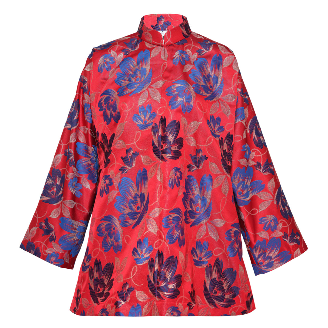 Polyester Jacquard Flower Pattern Jacket