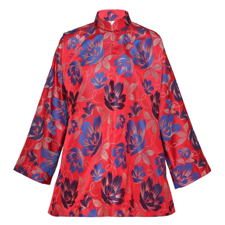 Polyester Jacquard Flower Pattern Jacket