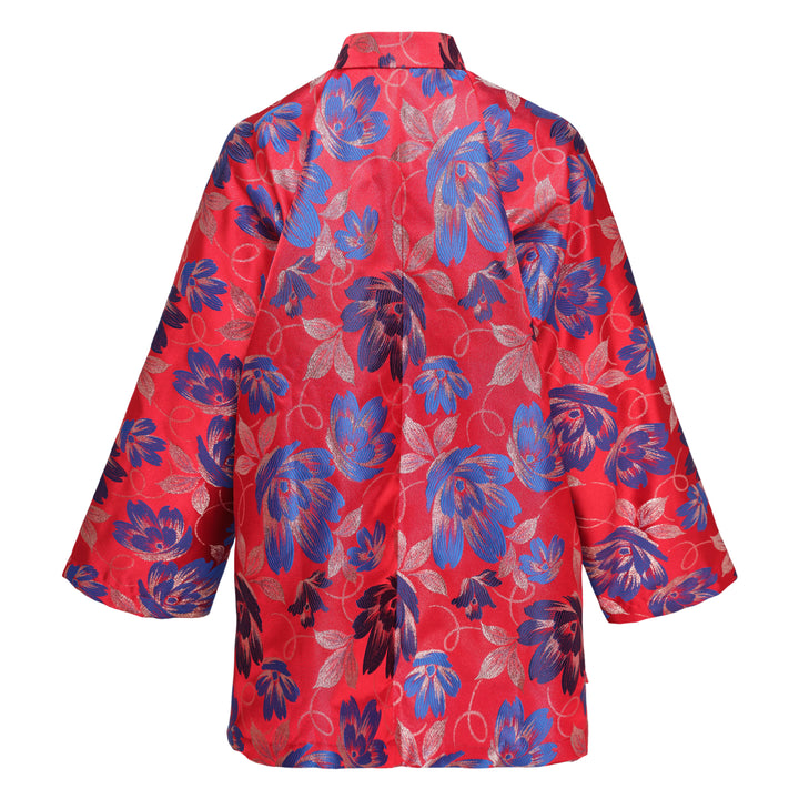 Polyester Jacquard Flower Pattern Jacket