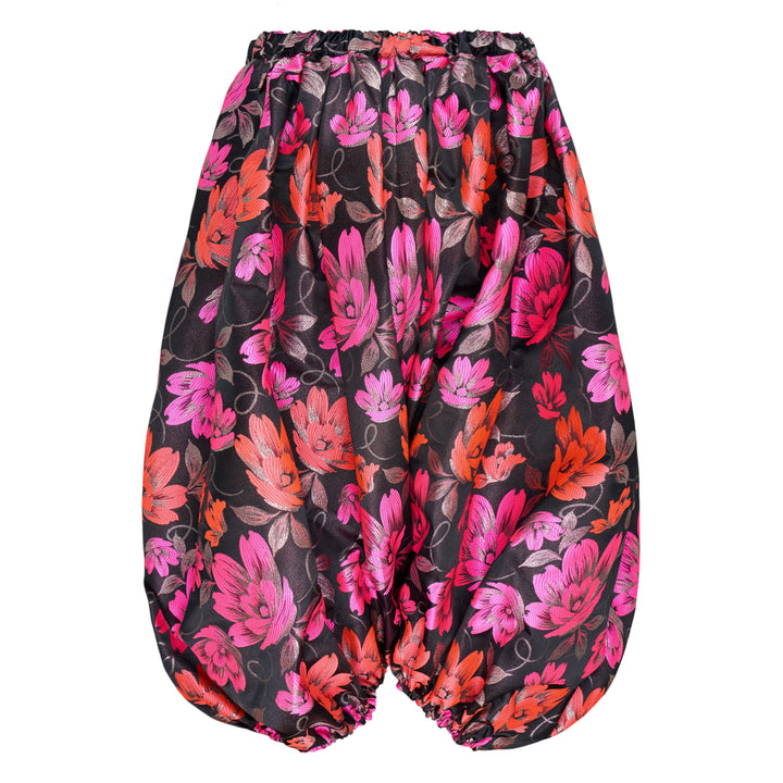 Polyester Jacquard Floral Pants