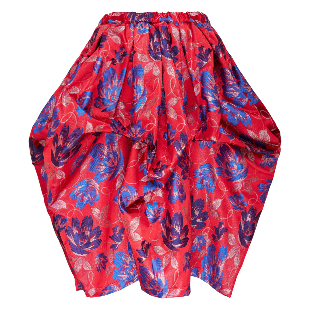 Polyester Jacquard Flower Pattern Skirt