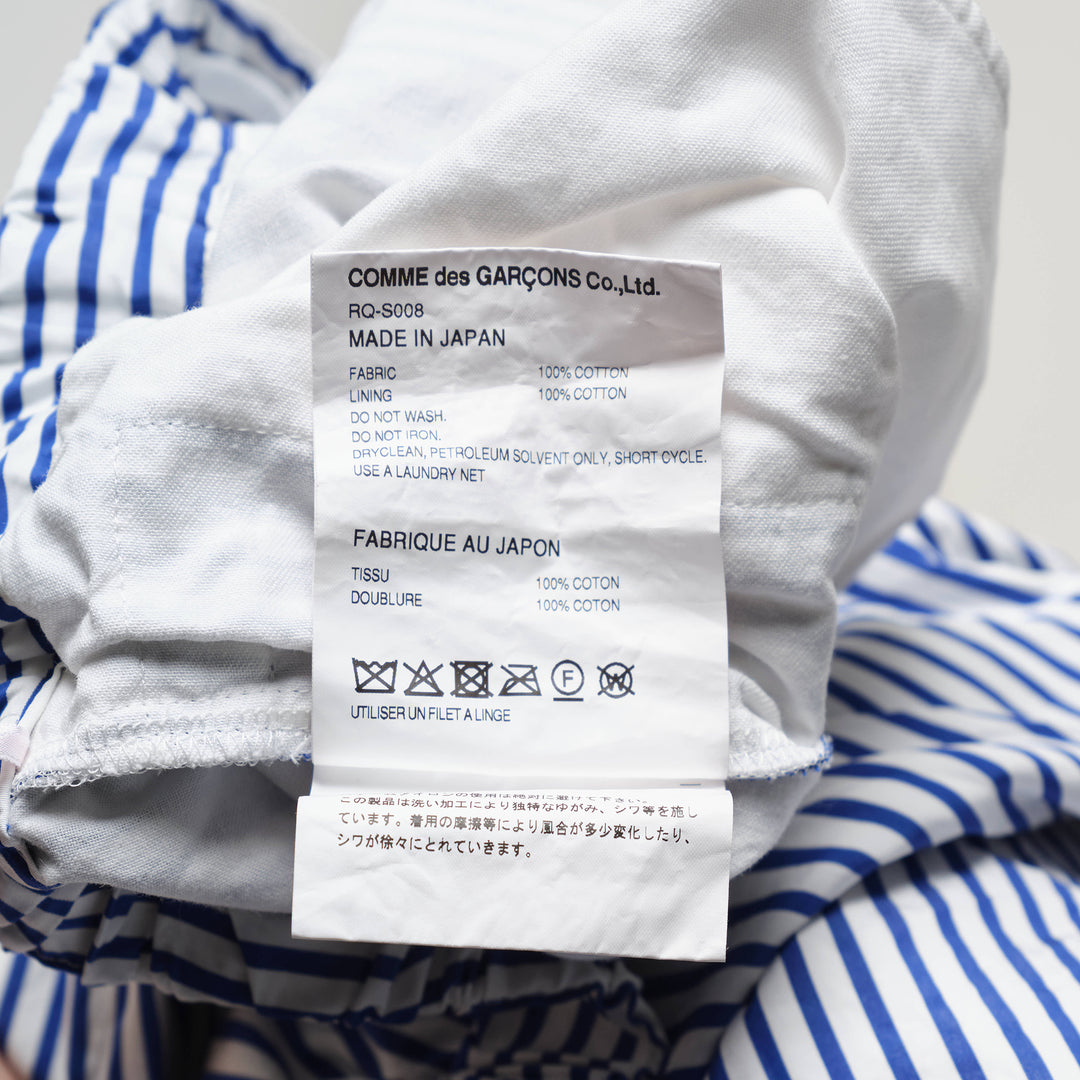 COMME des GARCONS Cotton Broad Stripe Pattern Skirt – Available at Club 21, Official Retailer in Singapore, Malaysia & Thailand with Global Shipping Online
