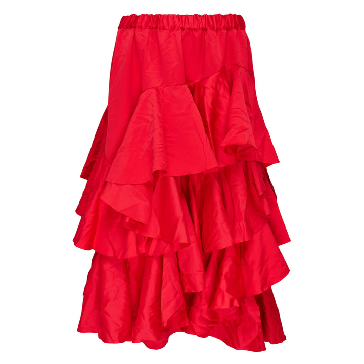 Polyester Satin Garment Dyed Skirt