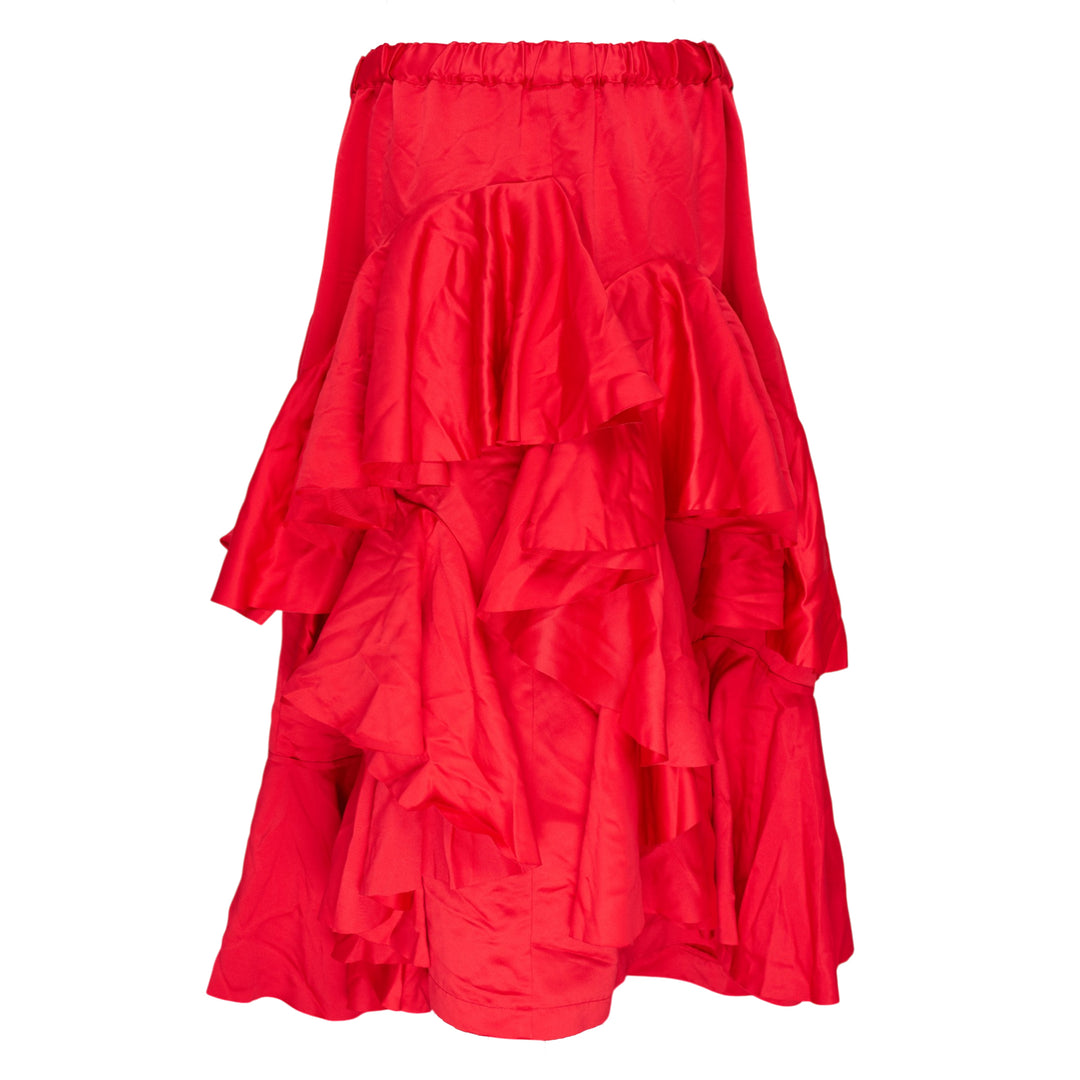Polyester Satin Garment Dyed Skirt