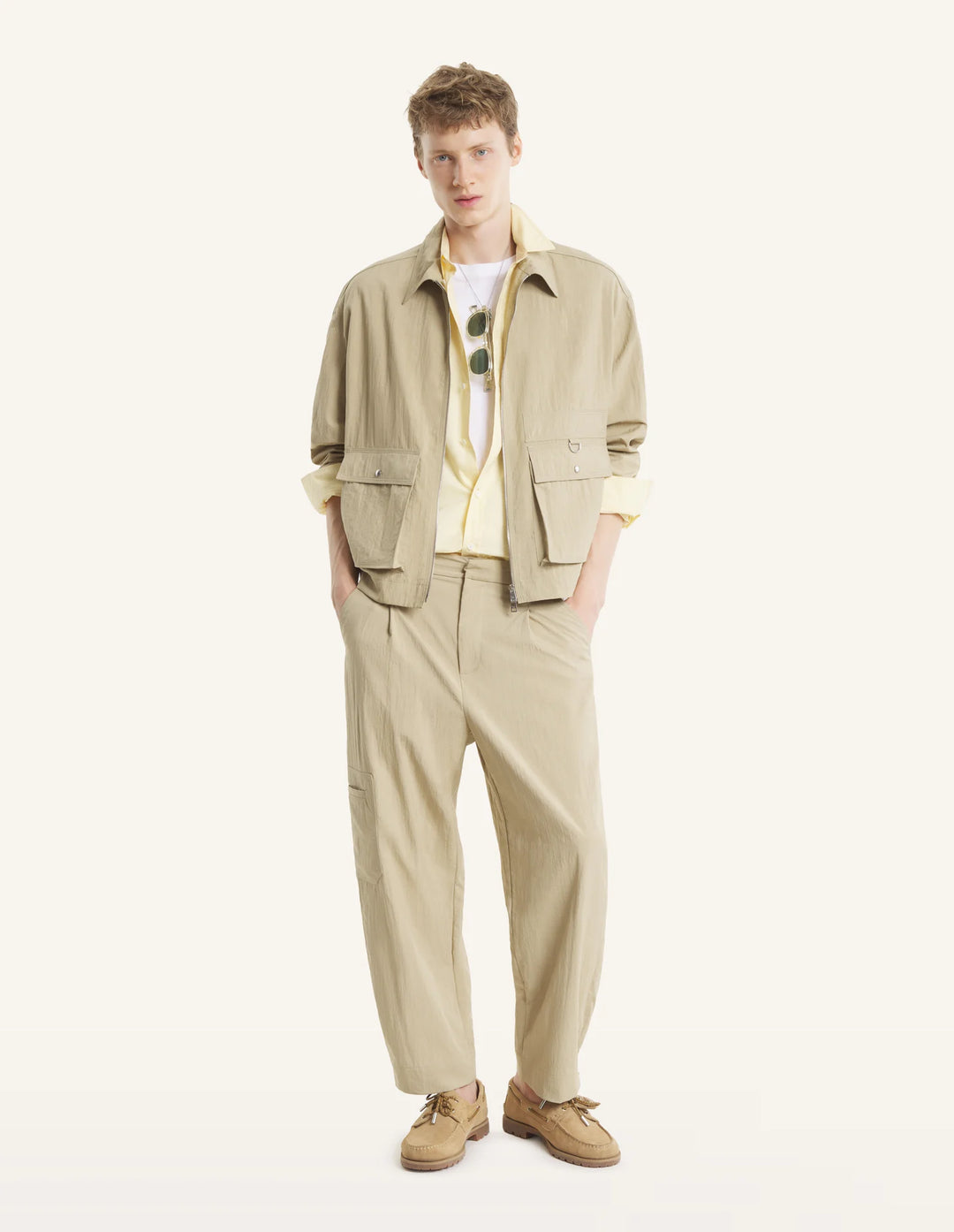 Pleated Cargo Pants