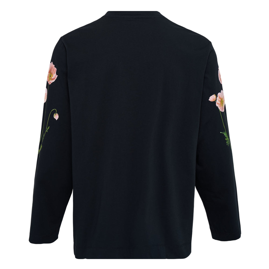 Poppy Field Print Long Sleeve Top