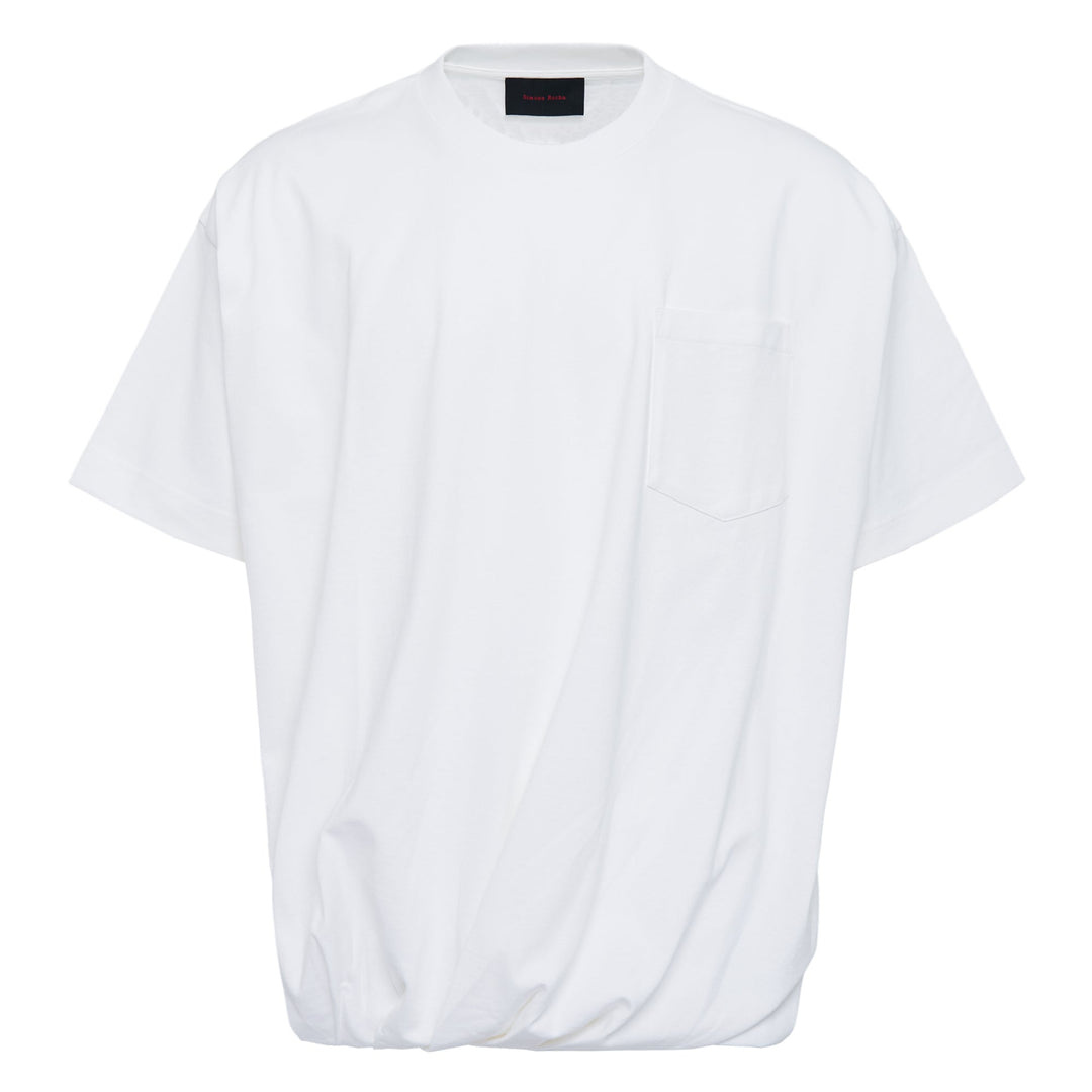 Draped Bubble Hem T-Shirt