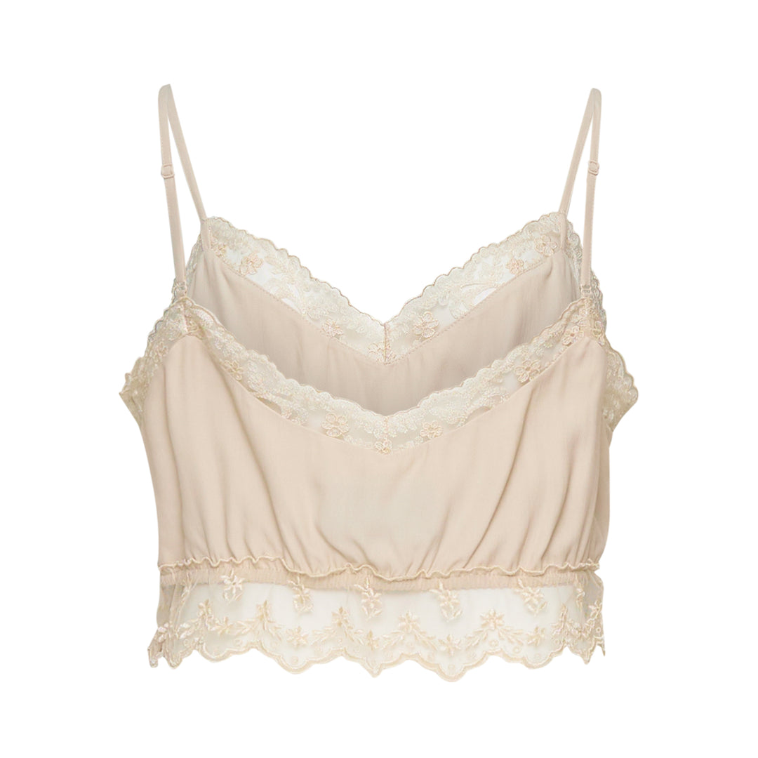 Simone Rocha Lace Trim Negligee Bralette – Available at Club 21, Official Retailer in Singapore, Malaysia & Thailand with Global Shipping Online