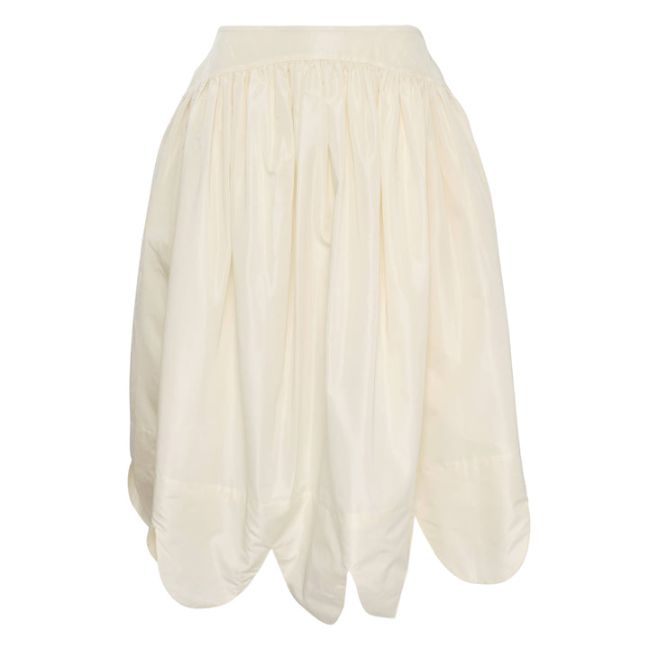Petal Hem Basque Skirt Taffeta