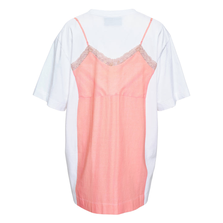Bow Sash Slip Dress Trompe L'Oeil