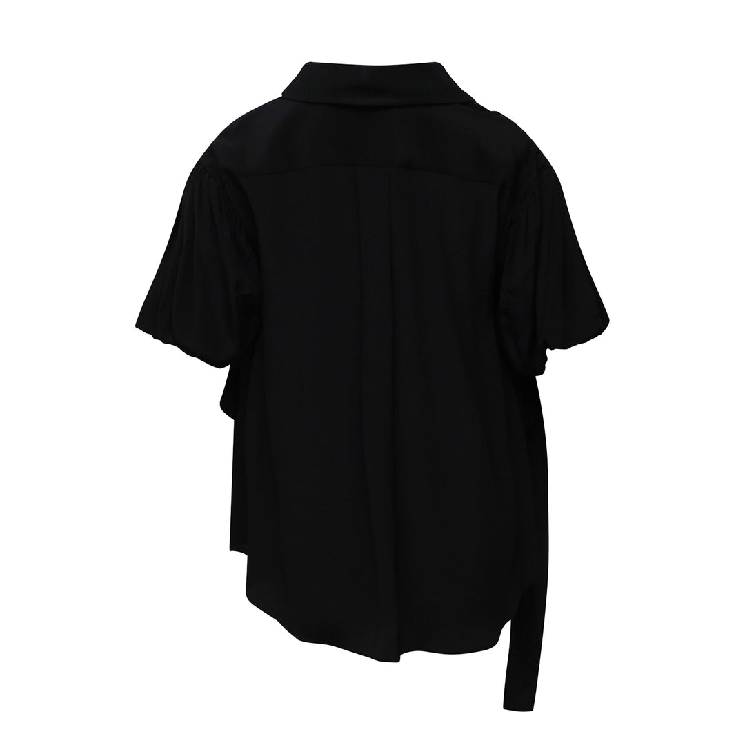 Simone Rocha Cropped Puff Sleeve Bow Sash Shirt – Available at Club 21, Official Retailer in Singapore, Malaysia & Thailand with Global Shipping Online