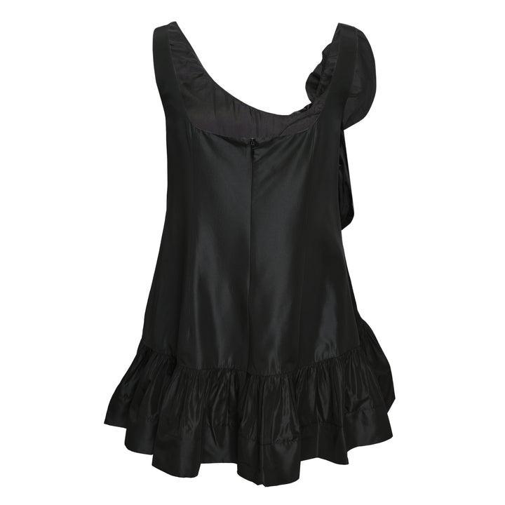 Pressed Rosette Tilted Neck Top