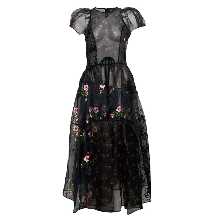 Simone Rocha Sheer Puff Sleeve Patchwork Dress – Available at Club 21, Official Retailer in Singapore, Malaysia & Thailand with Global Shipping Online