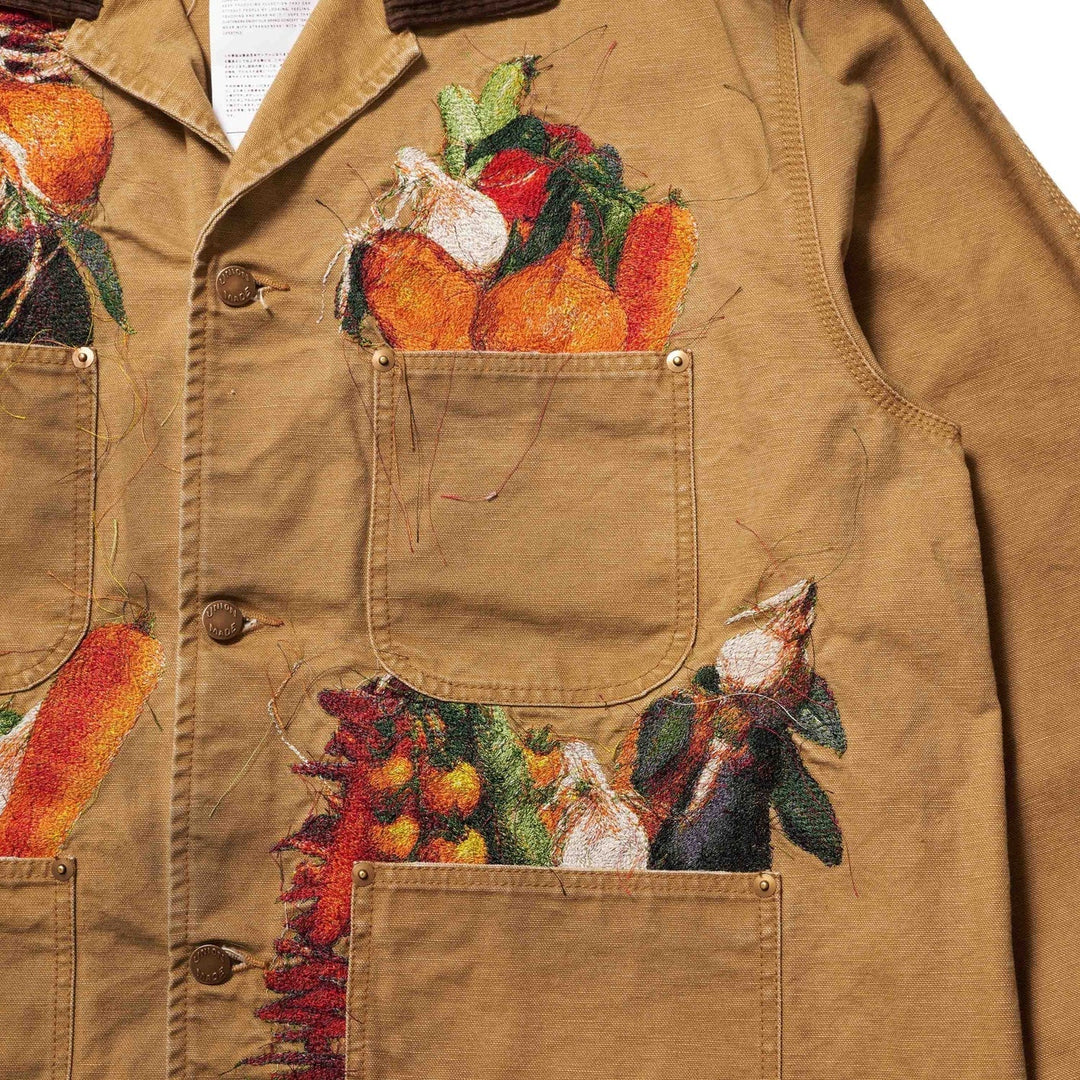 Vegetable Embroidery Work Jacket