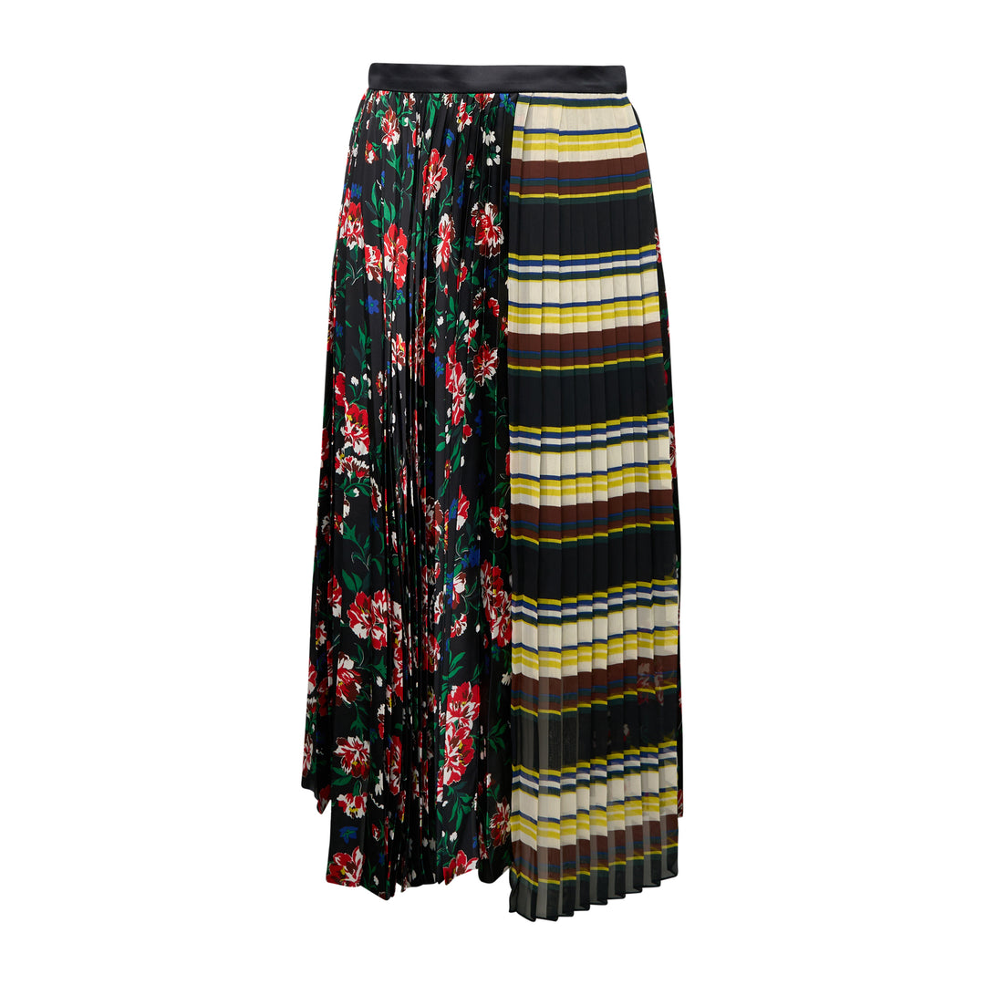 sacai Pattern Mix Skirt – Available at Club 21, Official Retailer in Singapore, Malaysia & Thailand with Global Shipping Online