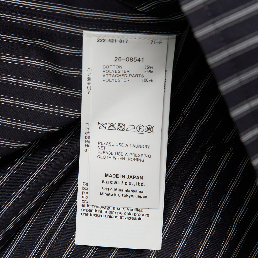 sacai Poplin Shirt – Available at Club 21, Official Retailer in Singapore, Malaysia & Thailand with Global Shipping Online