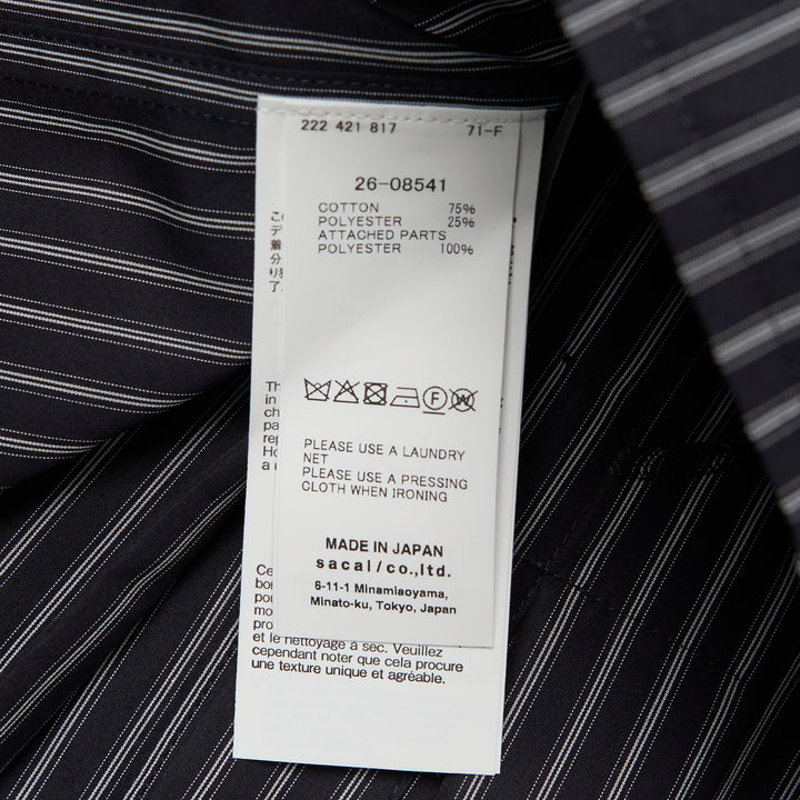 sacai Poplin Shirt – Available at Club 21, Official Retailer in Singapore, Malaysia & Thailand with Global Shipping Online