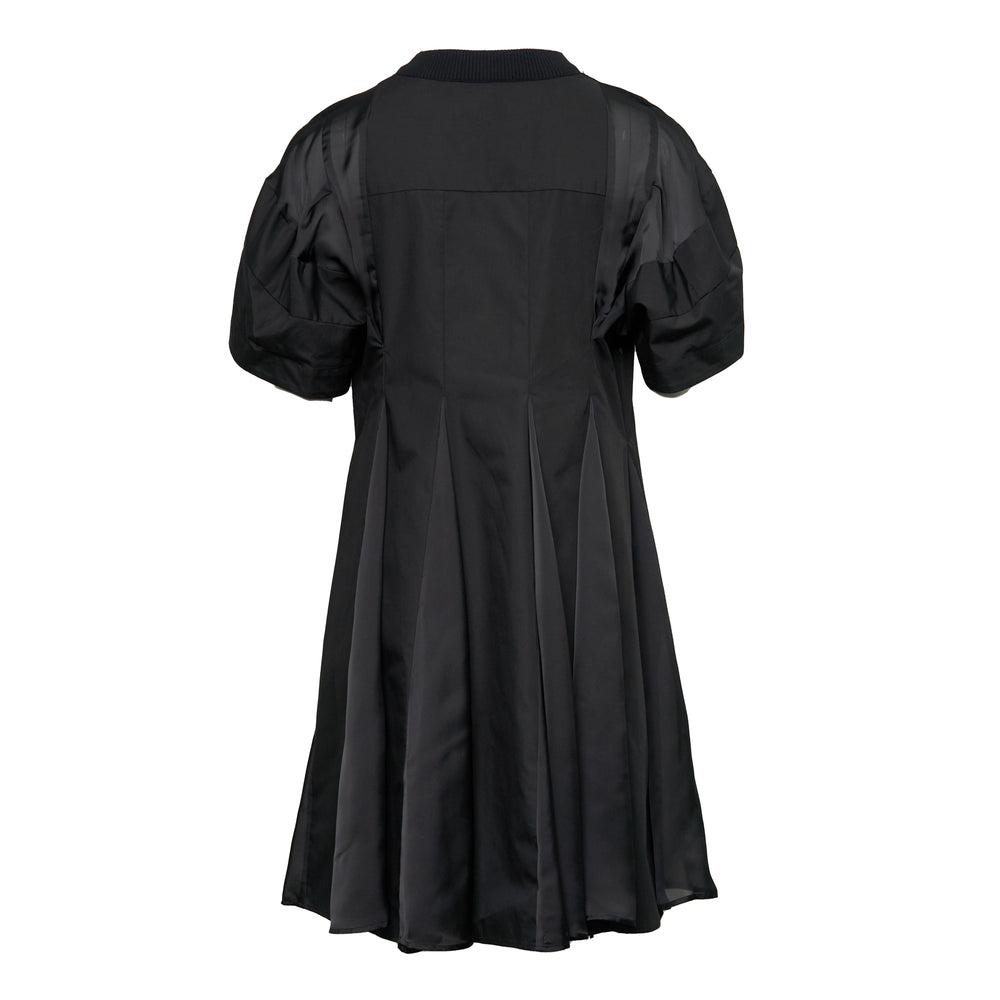 sacai Poplin x Cotton Knit Dress - view 2
