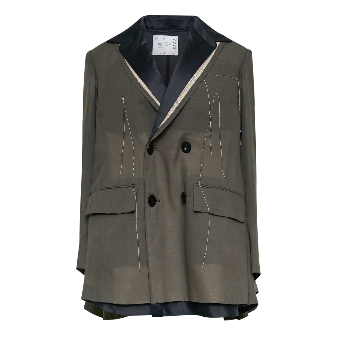 sacai Wool Organza Jacket – Available at Club 21, Official Retailer in Singapore, Malaysia & Thailand with Global Shipping Online