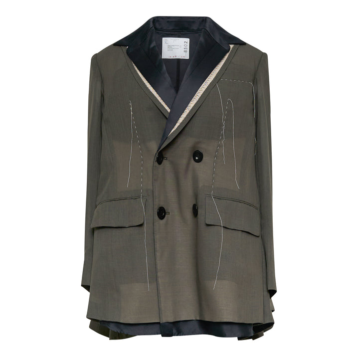 sacai Wool Organza Jacket – Available at Club 21, Official Retailer in Singapore, Malaysia & Thailand with Global Shipping Online