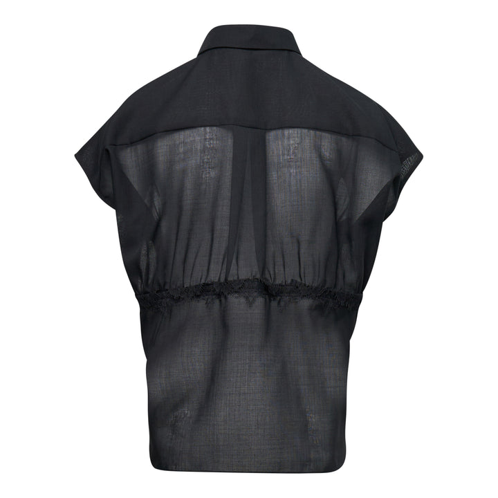 sacai Wool Organza Shirt – Available at Club 21, Official Retailer in Singapore, Malaysia & Thailand with Global Shipping Online