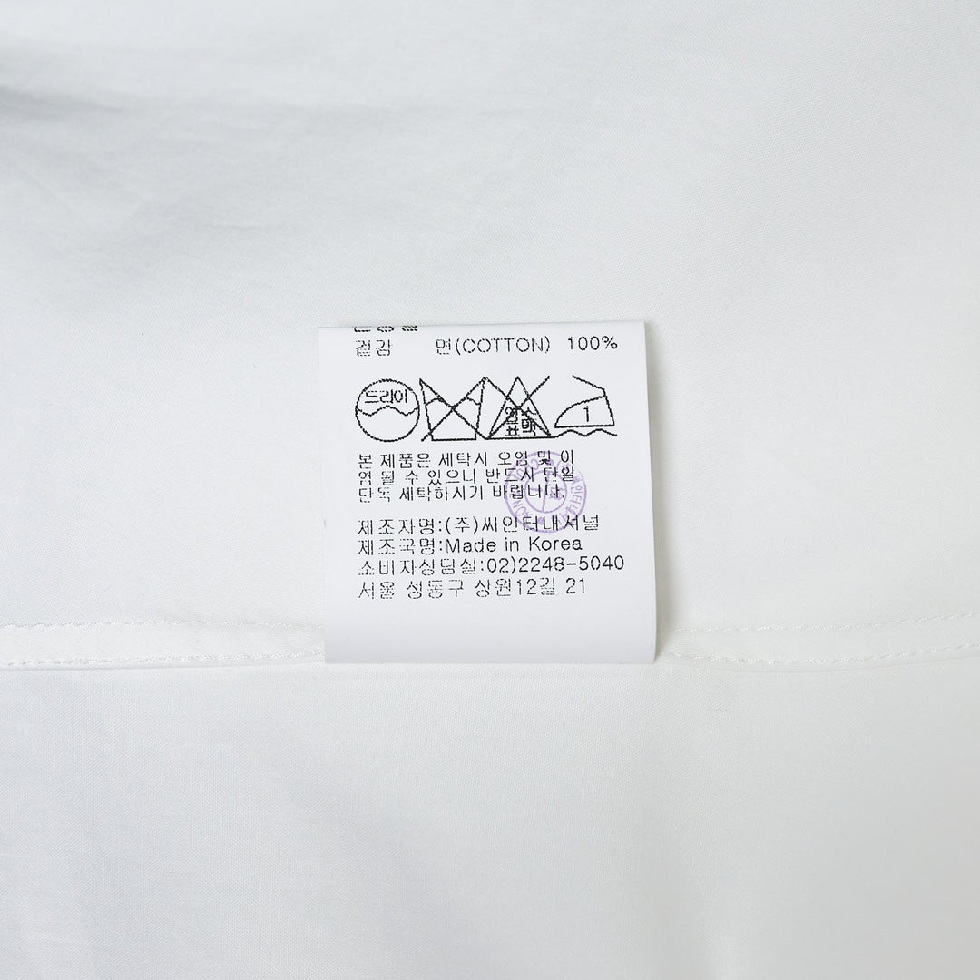 Oblique Flow Shirt White