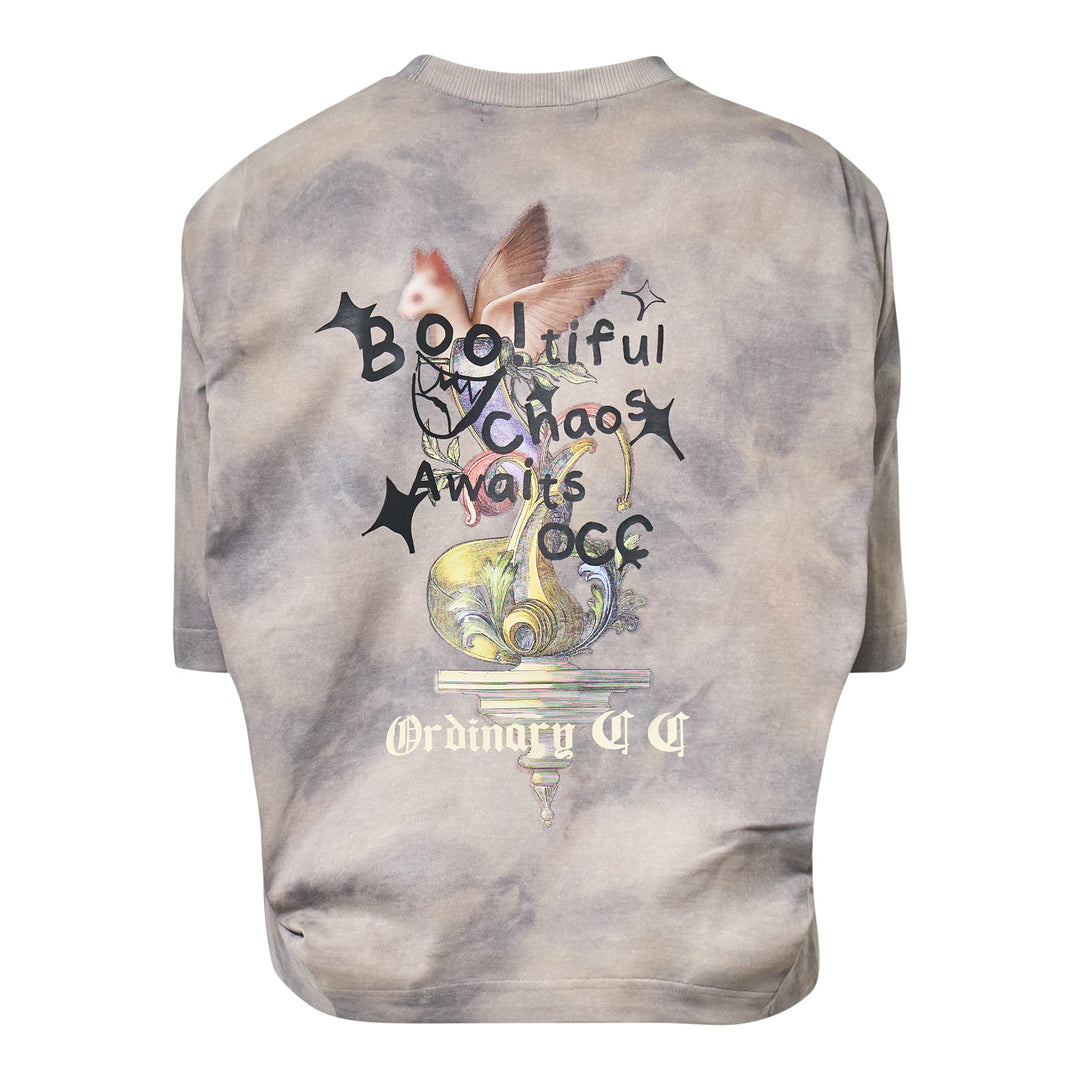 Memory Glitch Volume Gather T-Shirt