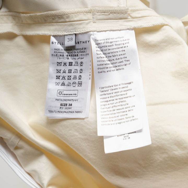 Stella McCartney Washed Cotton Straight Trousers – Available at Club 21, Official Retailer in Singapore, Malaysia & Thailand with Global Shipping Online