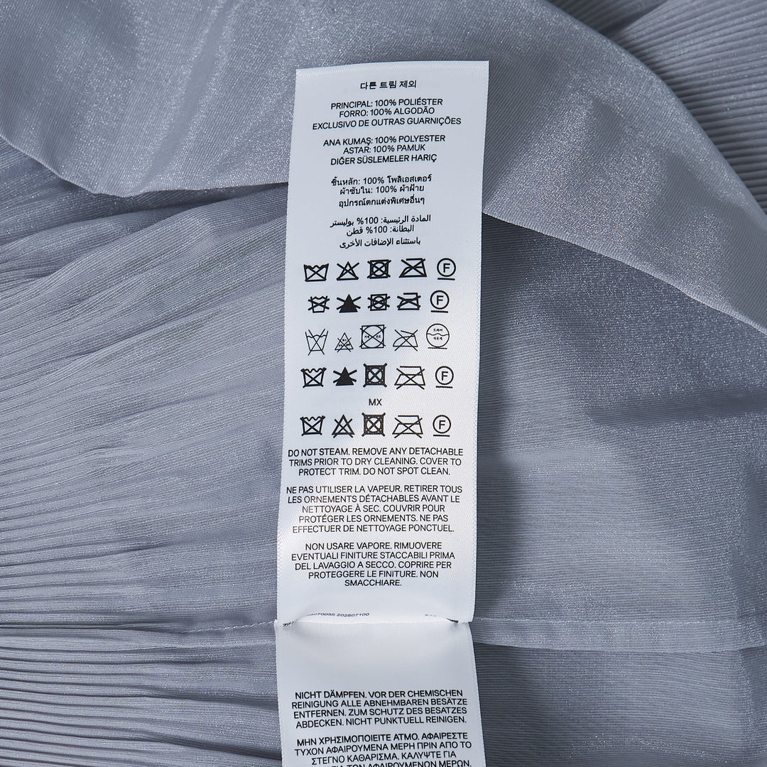 Pleated Tiered Midi Skirt