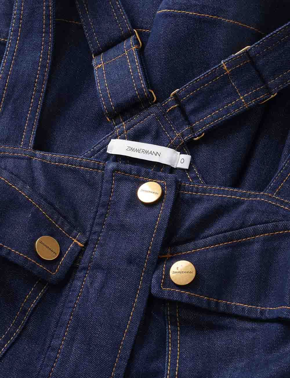 Luna Denim Utility Midi Dress