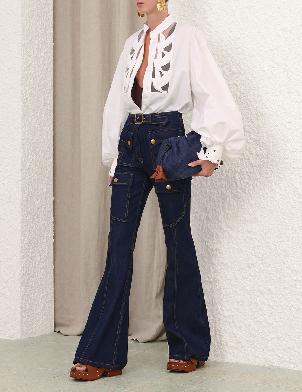 Luna Utility Flare Jeans