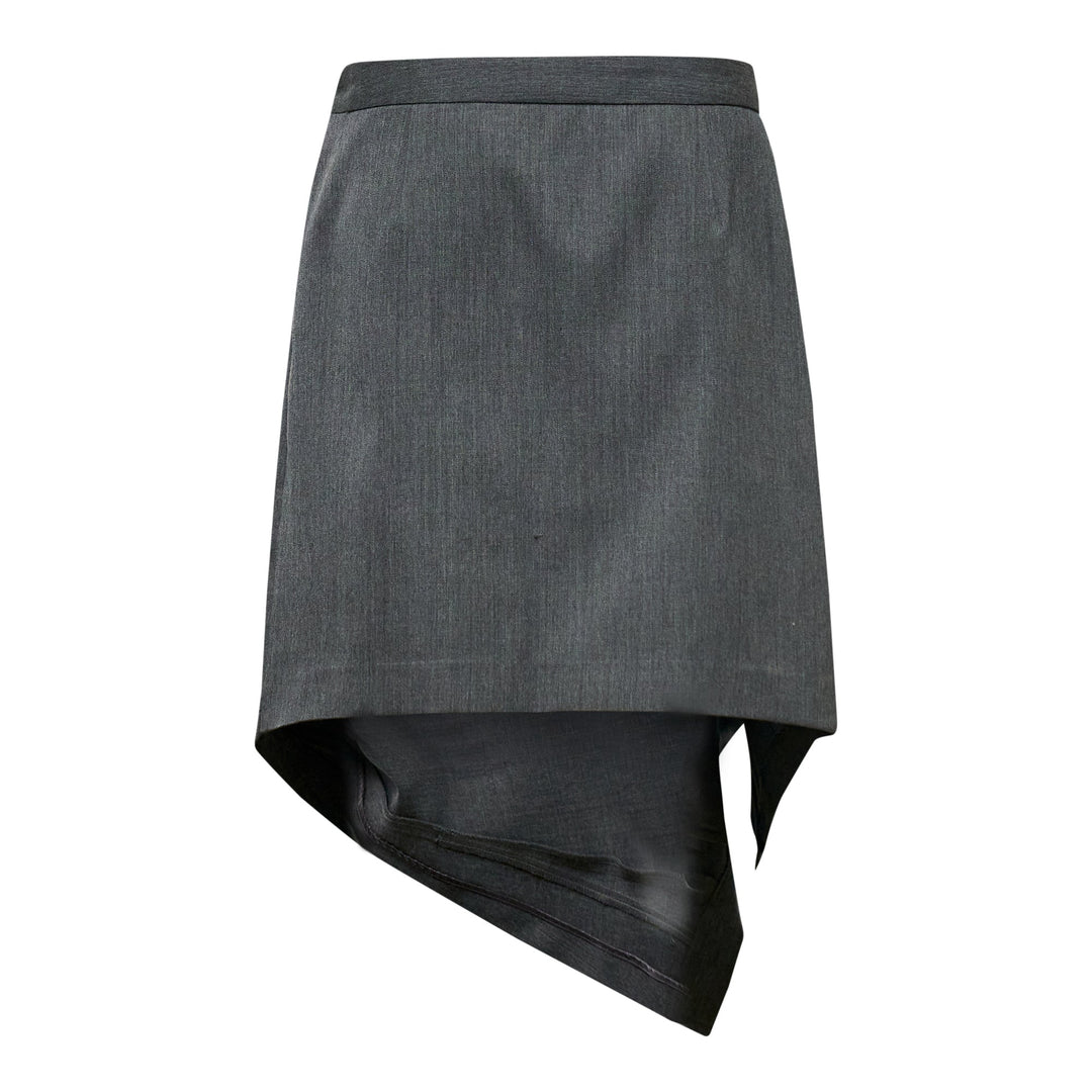 Asymmetrical Panel Draped Skirt