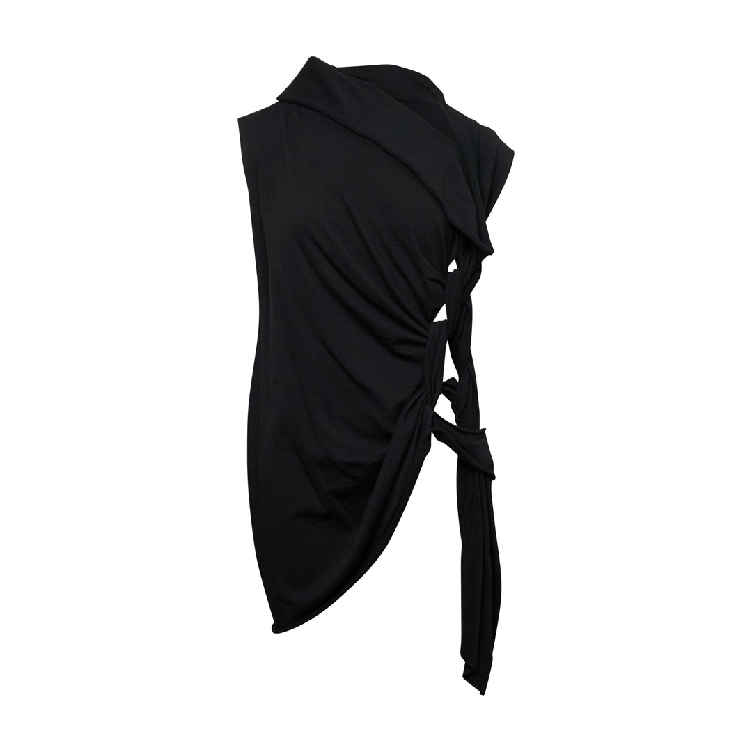 Braided Sleeveless T-Shirt